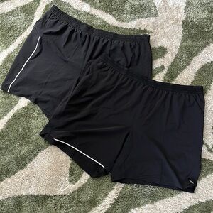 Men’s Black Running Shorts Bundle of 2